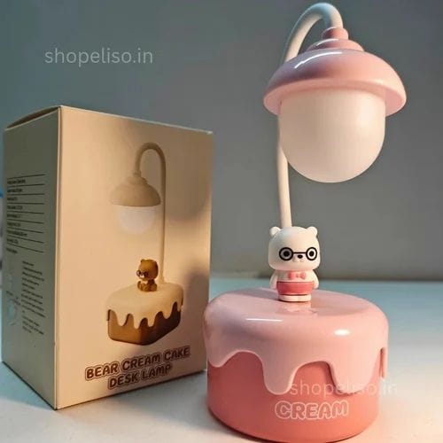 Bear Cream cake Desk Lamp