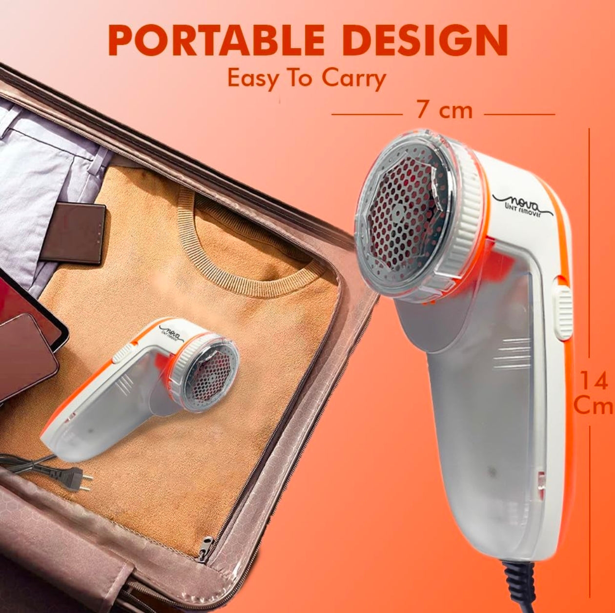 Nova™ Turbo Lint Remover – Powerful Fabric Shaver for Clothes & Upholstery