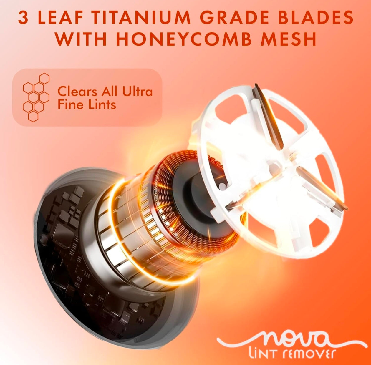 Nova™ Turbo Lint Remover – Powerful Fabric Shaver for Clothes & Upholstery